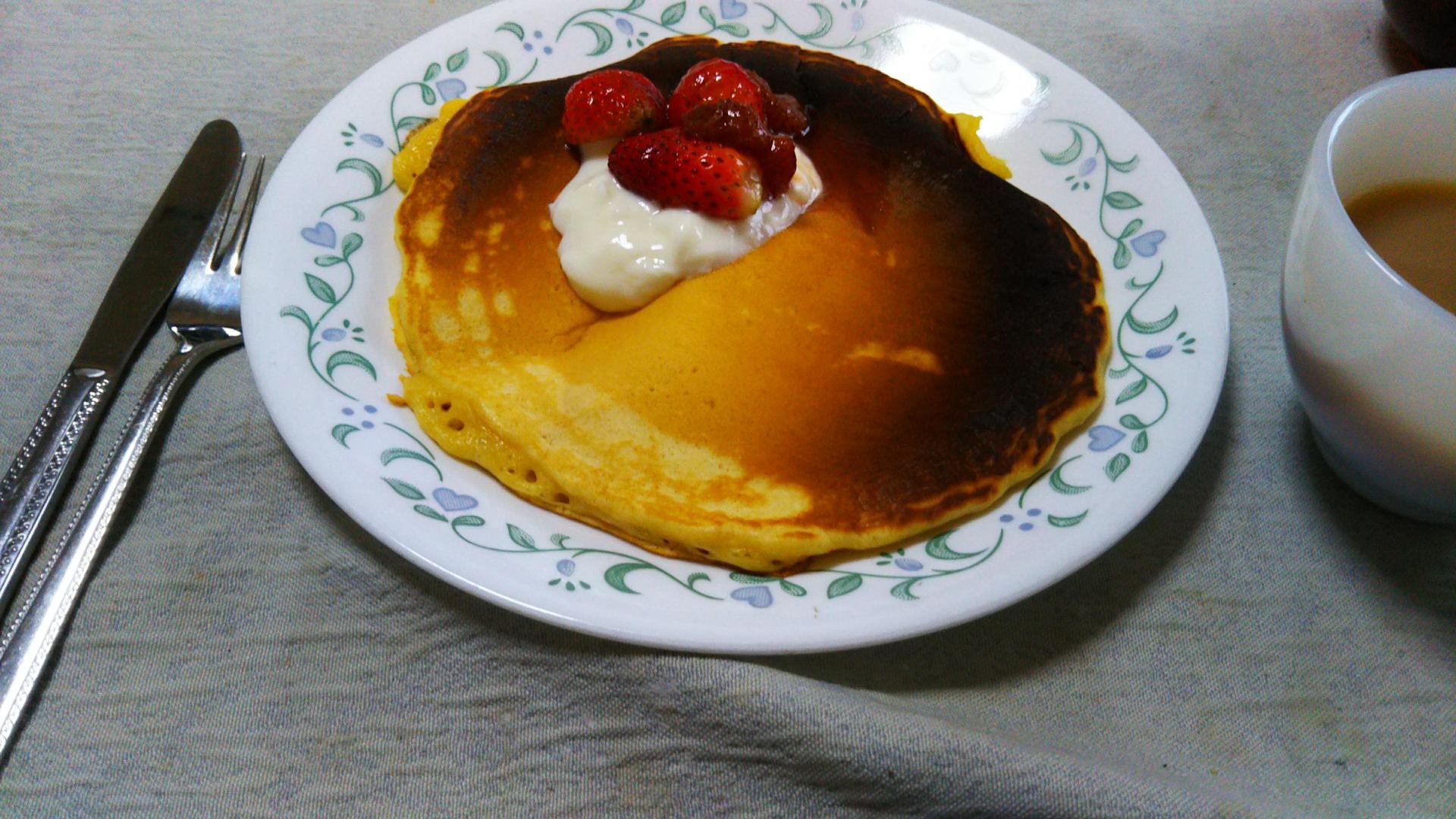 ハワイアンパンケーキ 妹子の川のねきで